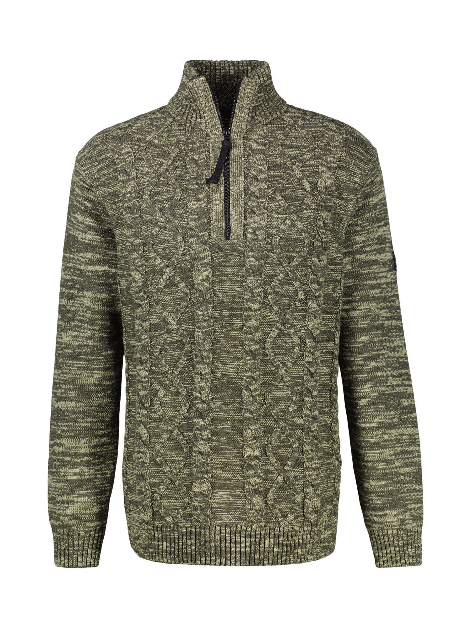 LERROS Sweatshirt Herren Stricktroyer mit Zopfmuster