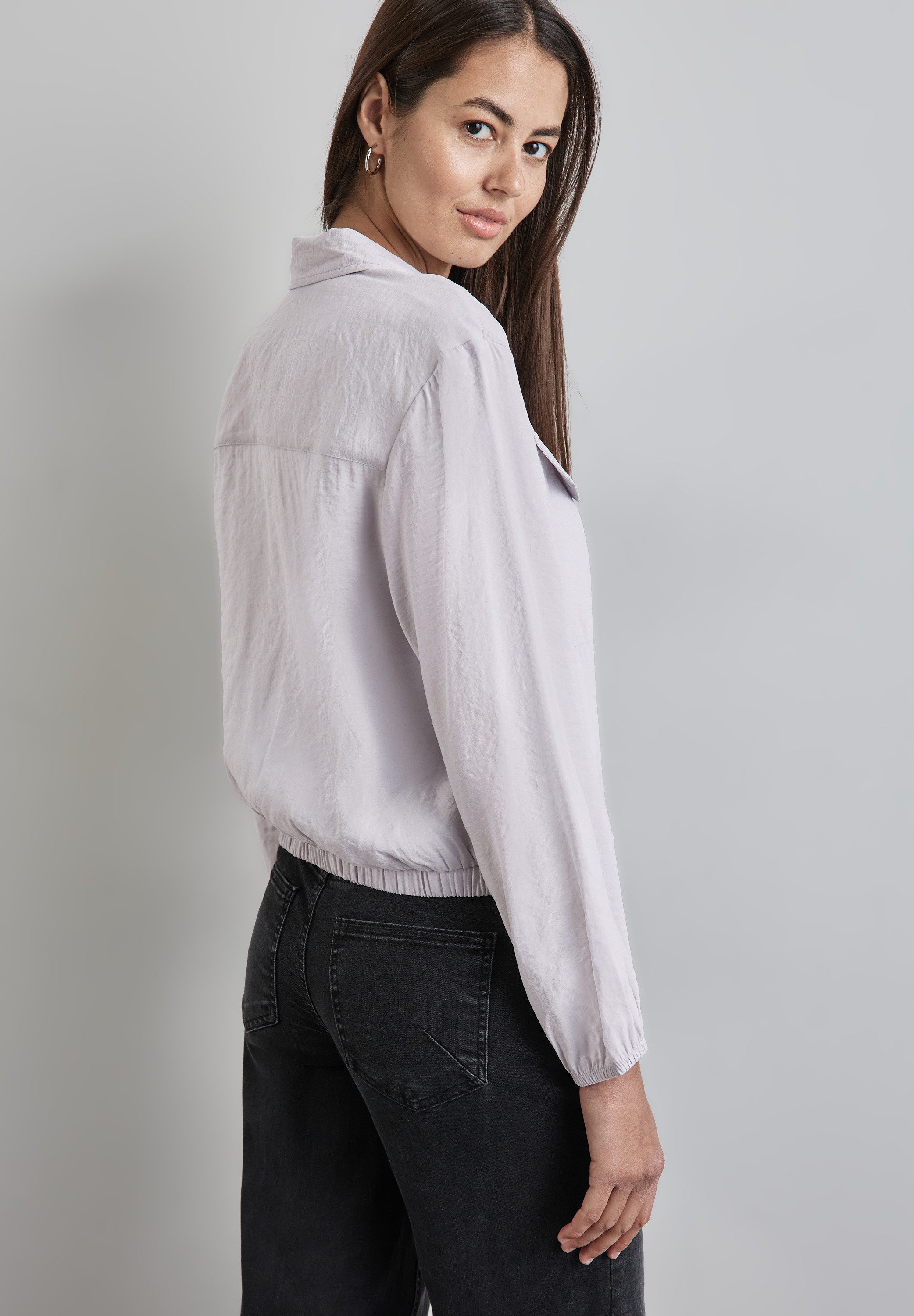 STREET ONE Klassische Bluse Blouson mit günstig online kaufen