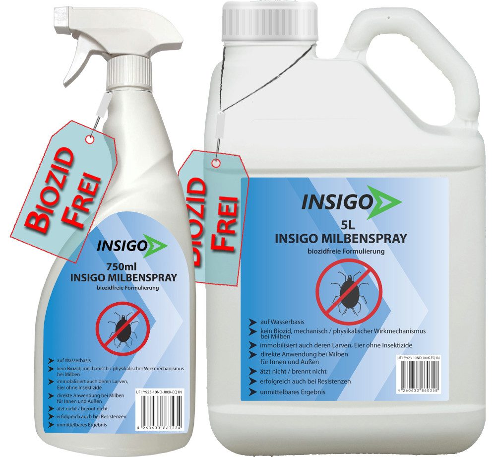 Insektenspray Anti Milben-Spray Milben-Mittel Ungezieferspray