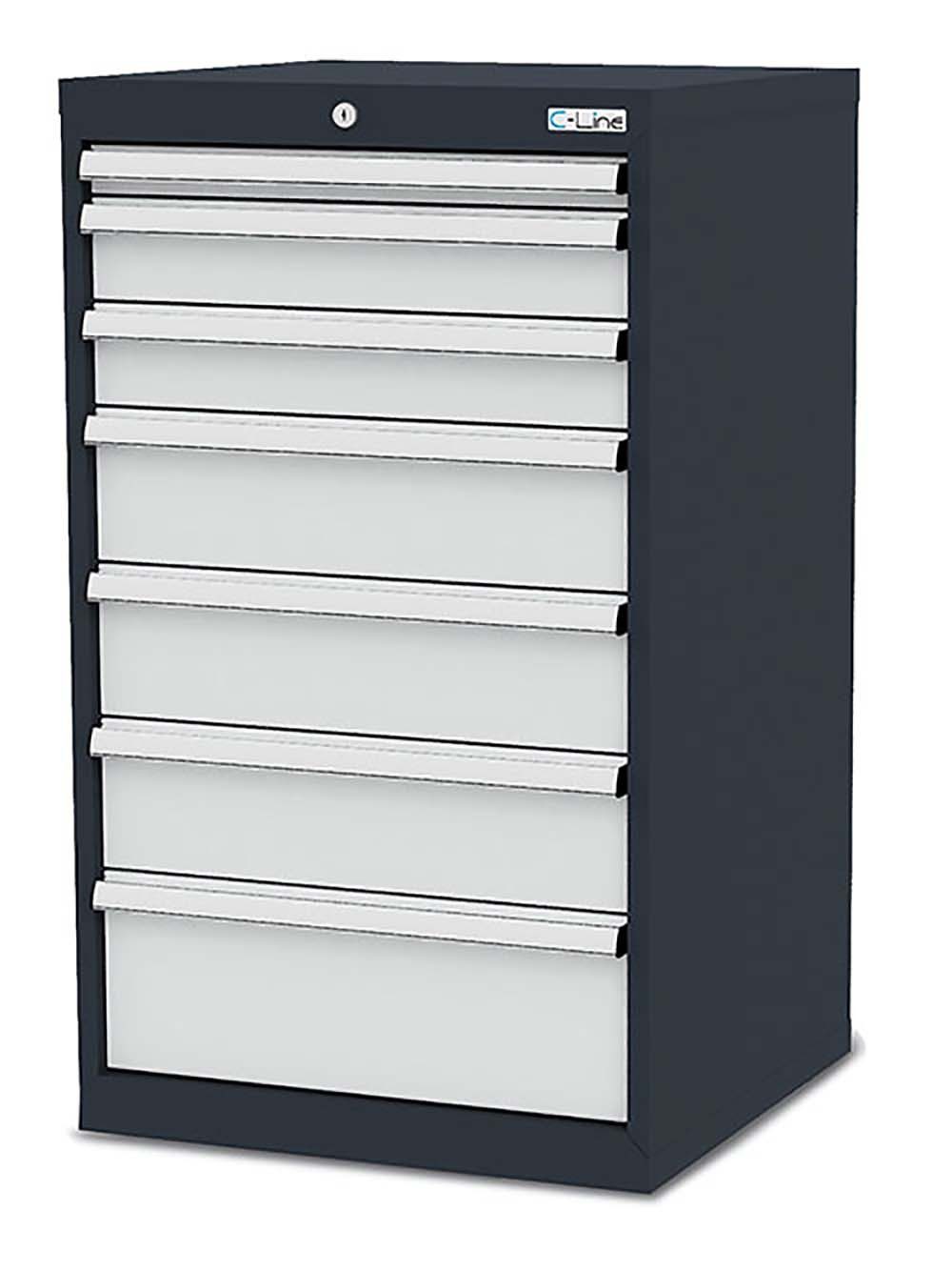 Simplaflex Werkzeugschrank Simplaflex Schubladenschrank, 7 Schubladen, BxTxH 600x575x1020 mm