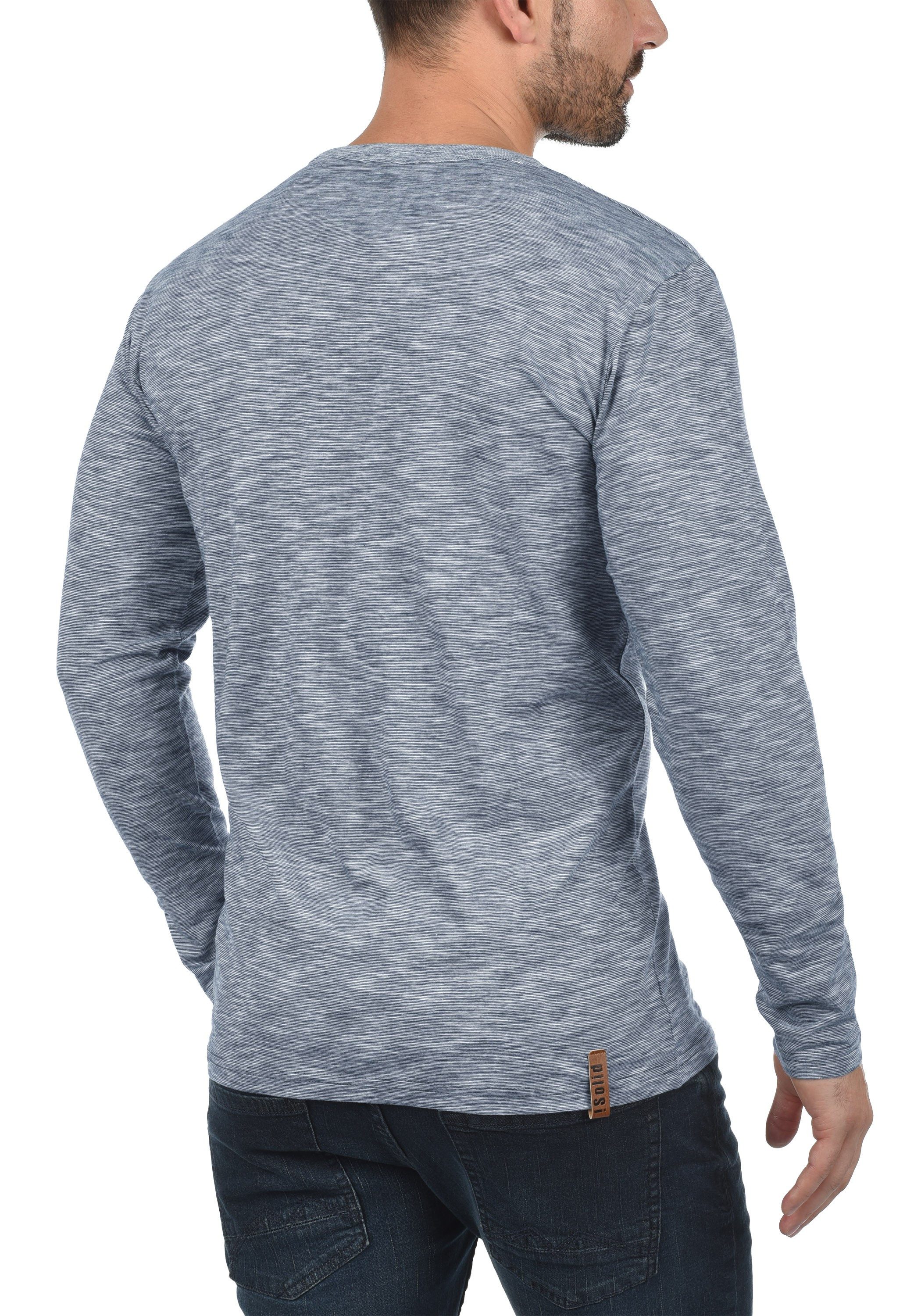 !Solid Rundhalsshirt SDMigos Langarmshirt mit Knopfleiste