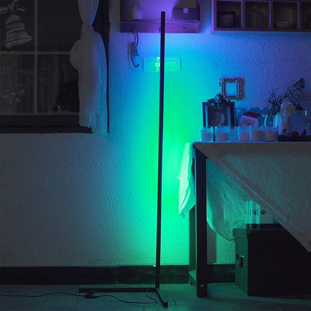 XIIW LED Stehlampe LED Stehlampe, Fernbedienung, Stehleuchte Eckleuchte Standlampe Ecklampe app Farbwechsel, RGB mit Dimmbar