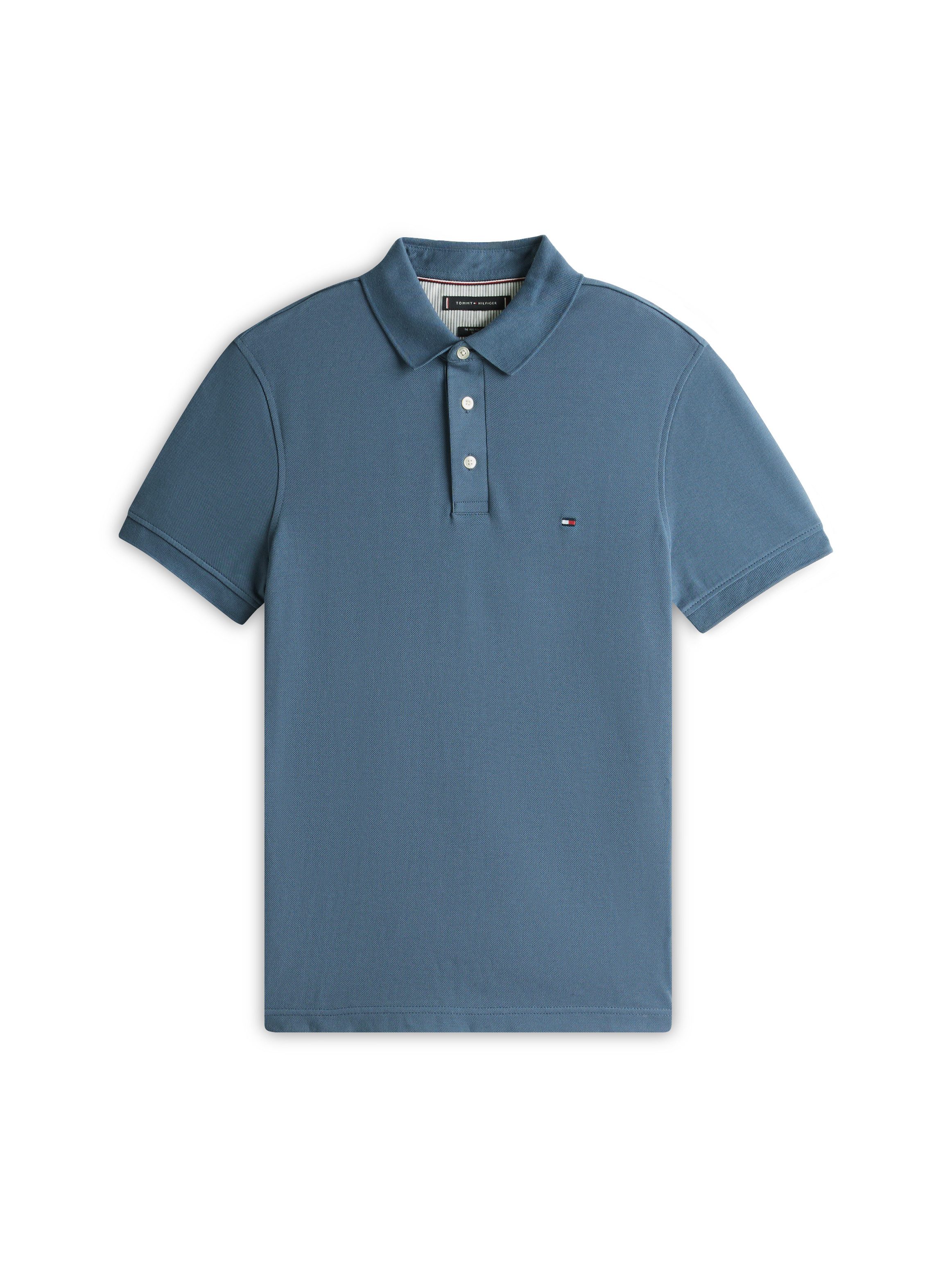 Tommy Hilfiger Poloshirt 1985 SLIM POLO mit Piqué-Struktur und Stickerei me günstig online kaufen