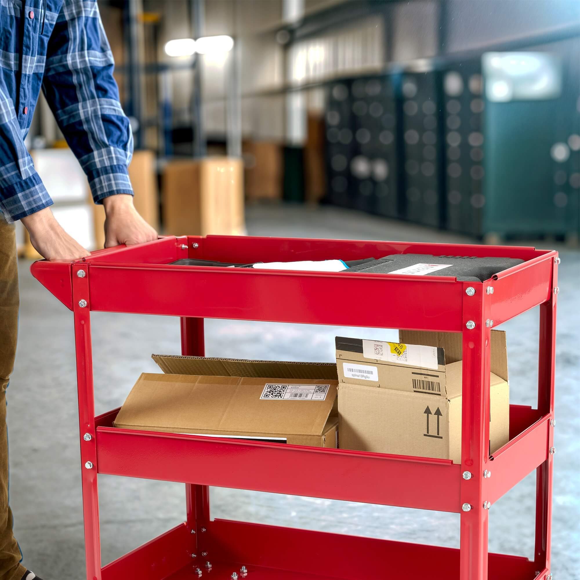 Arebos Werkstattwagen Werkstatt-Rollwagen, Werkzeugwagen, Belastbarkeit bis günstig online kaufen