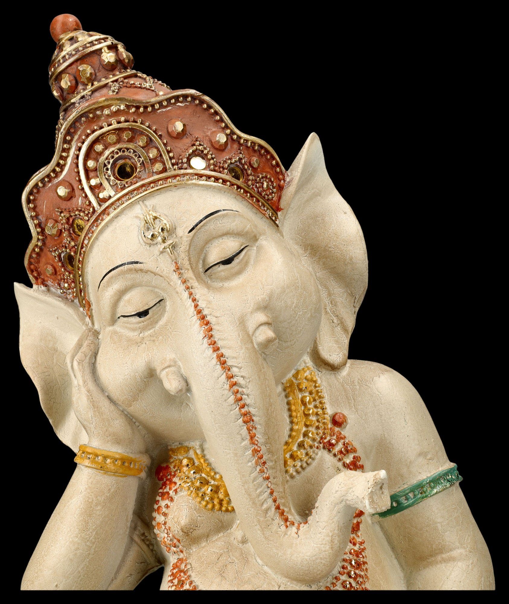 Figuren Figur Dösend - Götterfigur Gott Shop handbemalt Dekoration Ganesha Hindu GmbH Dekofigur -