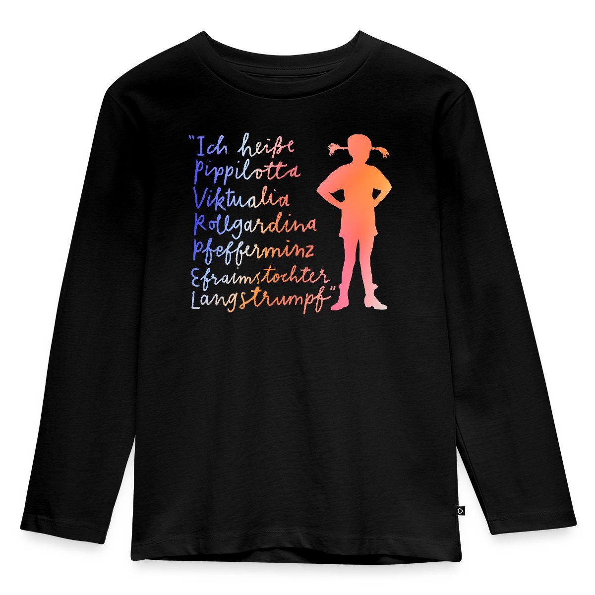 Spreadshirt T-Shirt Pippi Langstrumpf Ich Heiße … Kinder Premium Langarmshirt (1-tlg)