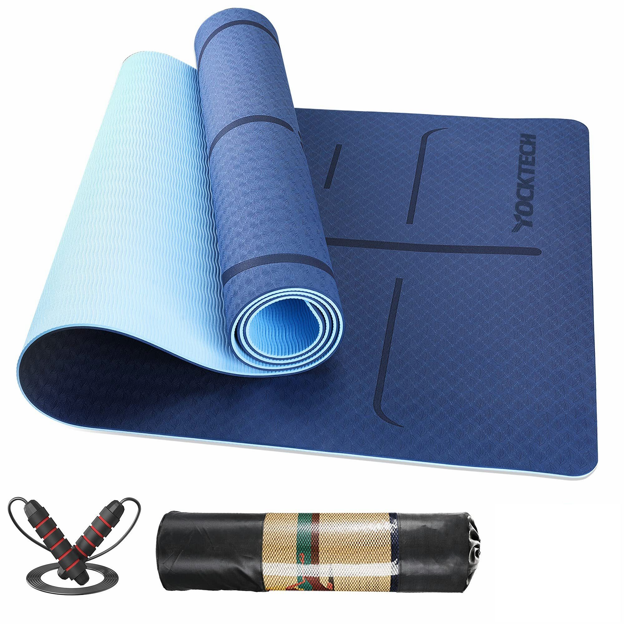 Fitness Yoga Matte Sport Training Rutschfest Ausrüstung Wasserdicht TPE 