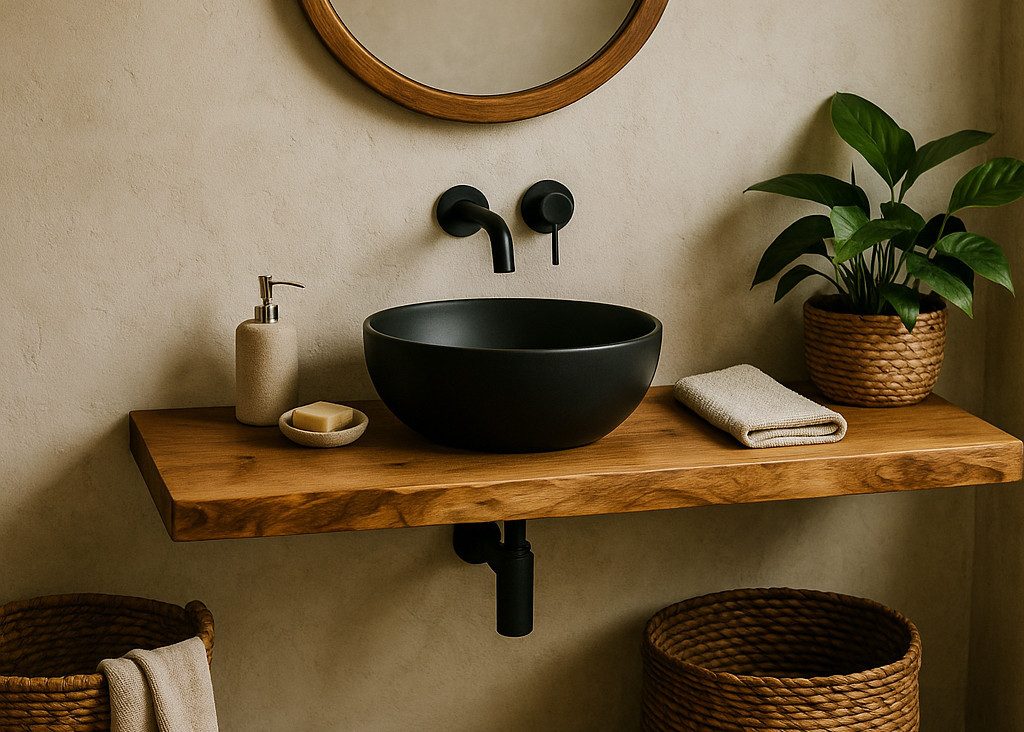 Living Oak Tischplatte Massive Tischplatte aus Eiche – Unikat mit Naturkante- aus einem Stück (massive Tischplatte aus Eiche für Dein Badprojekt oder auch den kleinen Couchtisch), Tischplatte aus einem Stück Eiche mit Baumkante. Baumstammplatte.