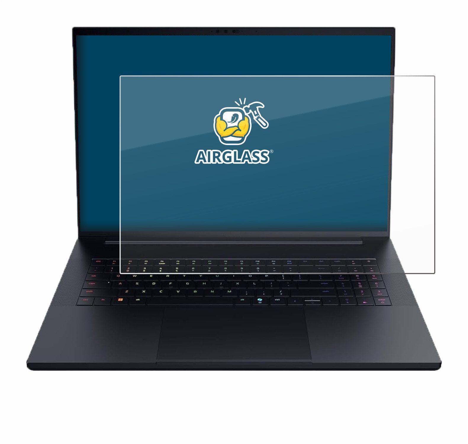 BROTECT Displayschutzglas Folie für Razer Blade 18 2025, Schutzfolie Glas Panzer Display Schutz klar
