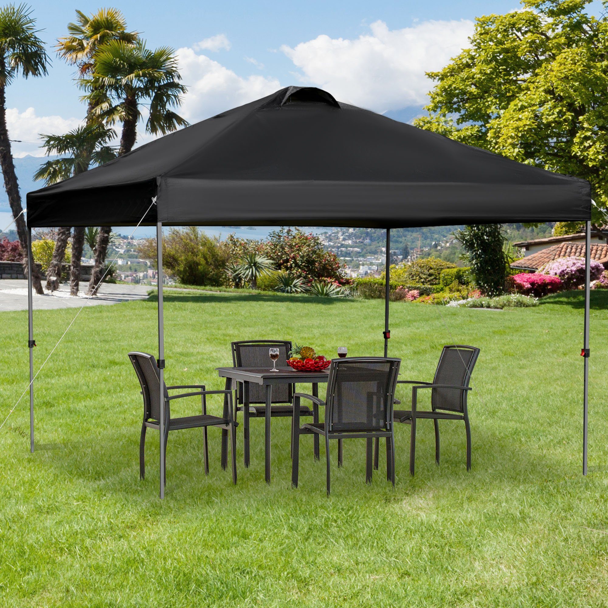 Outsunny Faltpavillon Gartenpavillon, faltbar, höhenverstellbar, UV-Schutz, günstig online kaufen