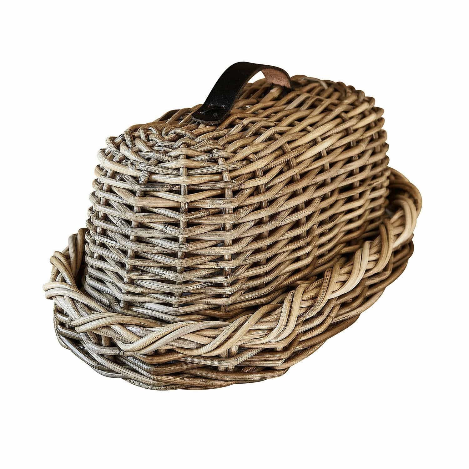 Mirabeau Brotkasten Brotbox Gioialetto braun, Rattan, Rattan (calamus tetradactylus hance), Henkel: 100% Rindsleder (bos taurus domesticus gmelin) – Bild 2 von 5