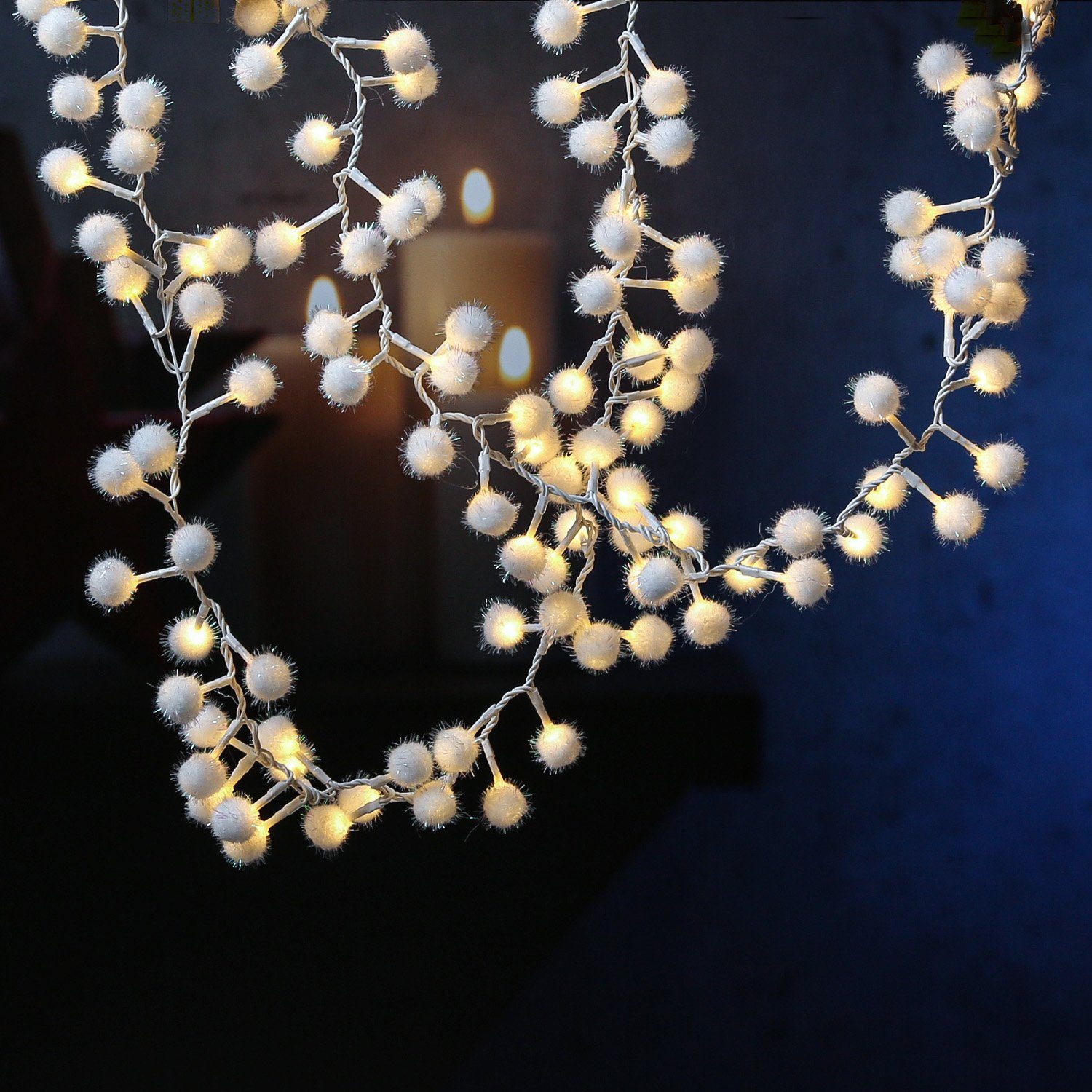 MARELIDA LEDLichterkette »LED Lichterkette SCHNEEBALL leuchtende weiße