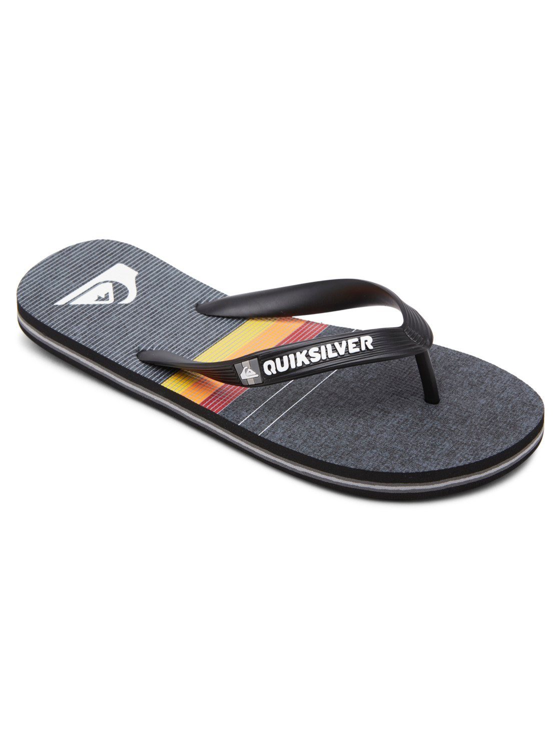 Quiksilver Molokai More Core Sandale Black/Grey/Black | Riemchensandalen