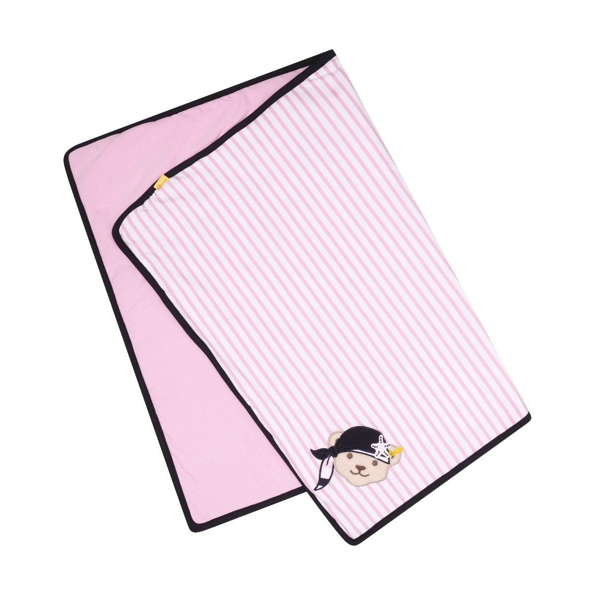 Babydecke Jerseydecke Decke Matrose Rosa Lilac 90 x 60 cm, Steiff Collection
