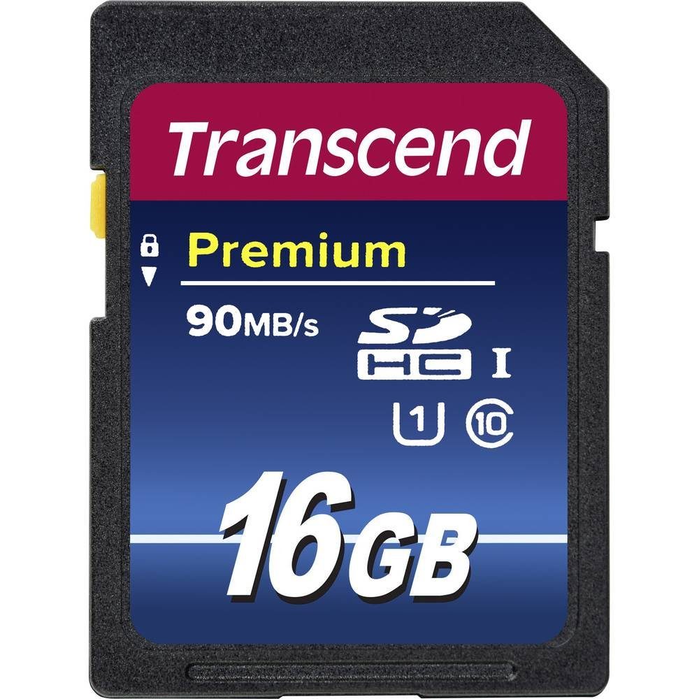 Transcend SDHC Karte 16GB Premium Class 10 UHS-I TS16GSDU1 Speicherkarte