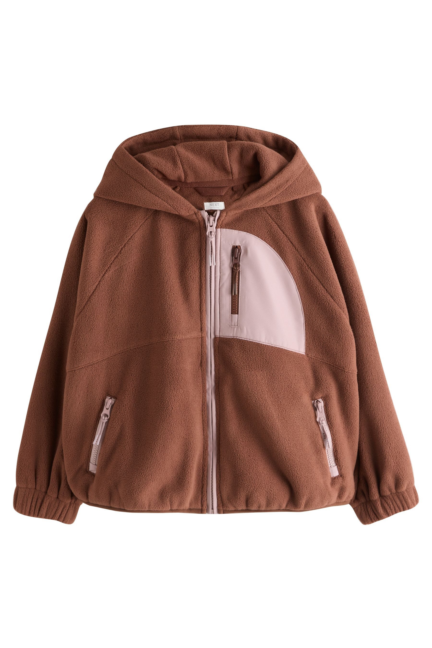 Next Fleecejacke Kapuzenjacke aus Fleece (1-St)