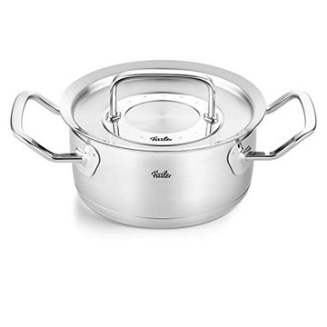 Fissler Topf-Set Original-Profi Collection®, Edelstahl 18/10 (Set, 6-tlg., Kochtopf 16/20/24 + Bratentopf 20 + Sauteuse 20 + Dämpfeinsatz 20cm), Made in Germany