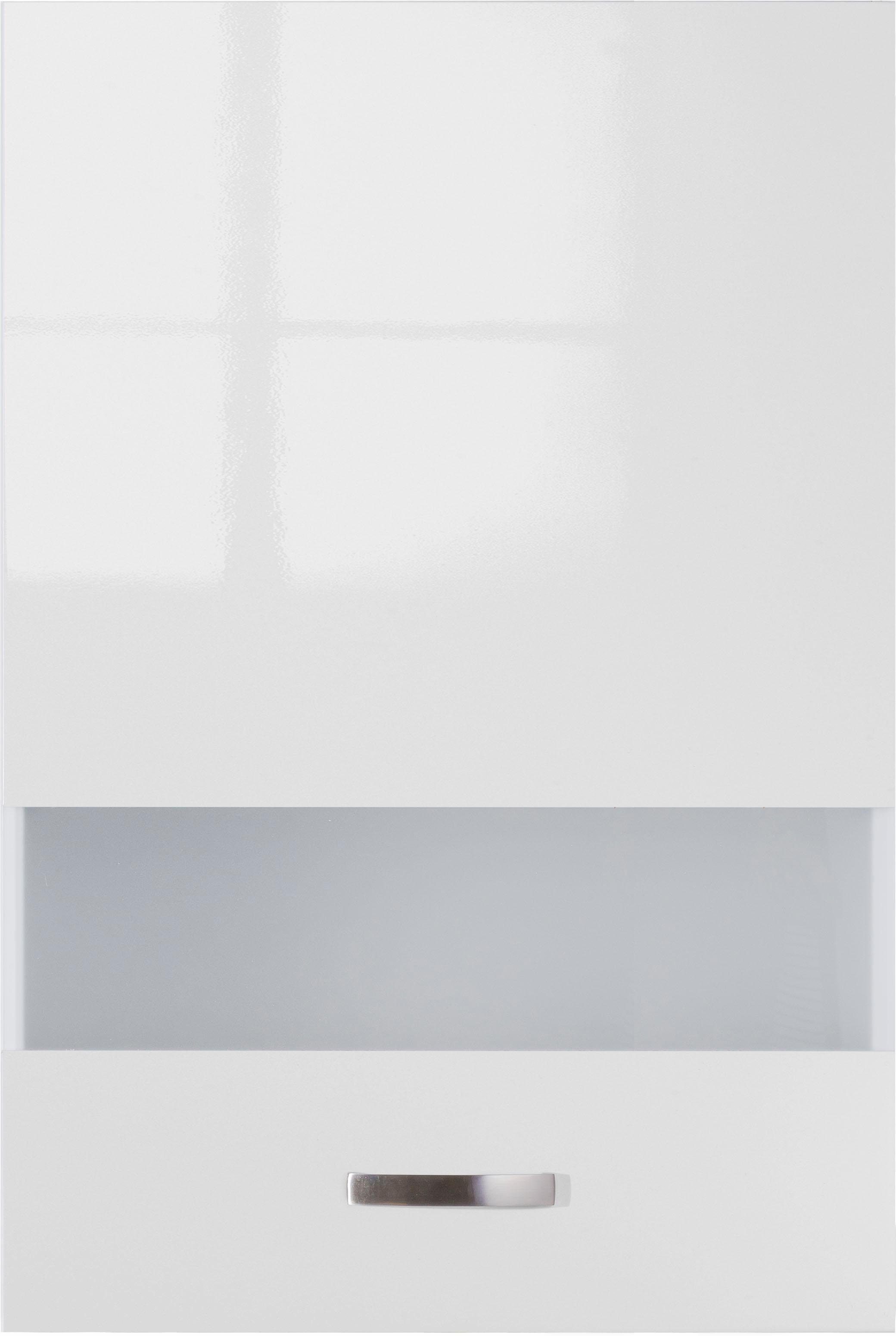 OPTIFIT weiß Breite cm Cara weiß 60 Glashängeschrank | glänzend/weiß