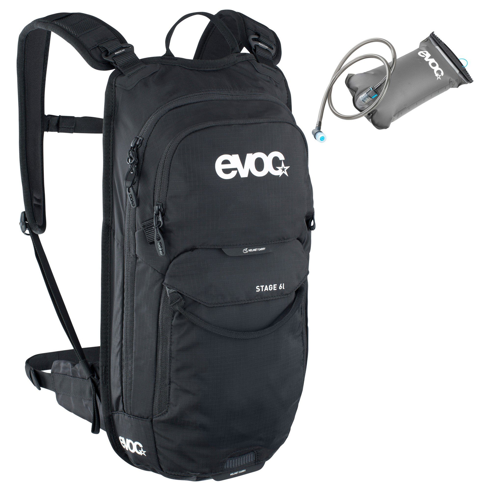 + cm Bladder Stage 6 2 EVOC - 44 Fahrradrucksack black Trinkrucksack