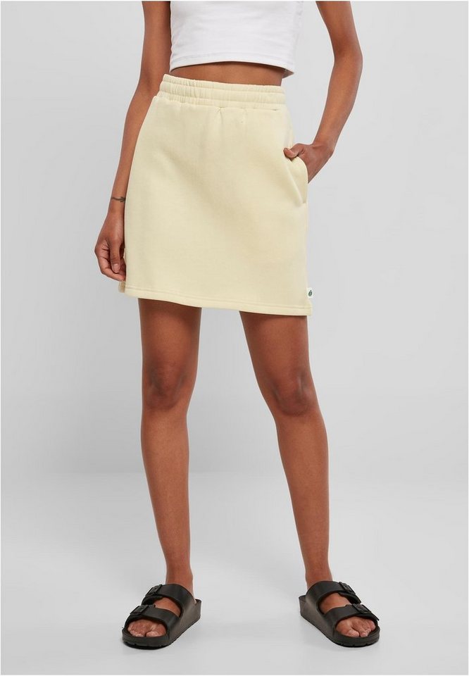 URBAN CLASSICS Jerseyrock Damen Ladies Organic Terry Mini Skirt (1-tlg),  Abgesteppter Saum/Kante