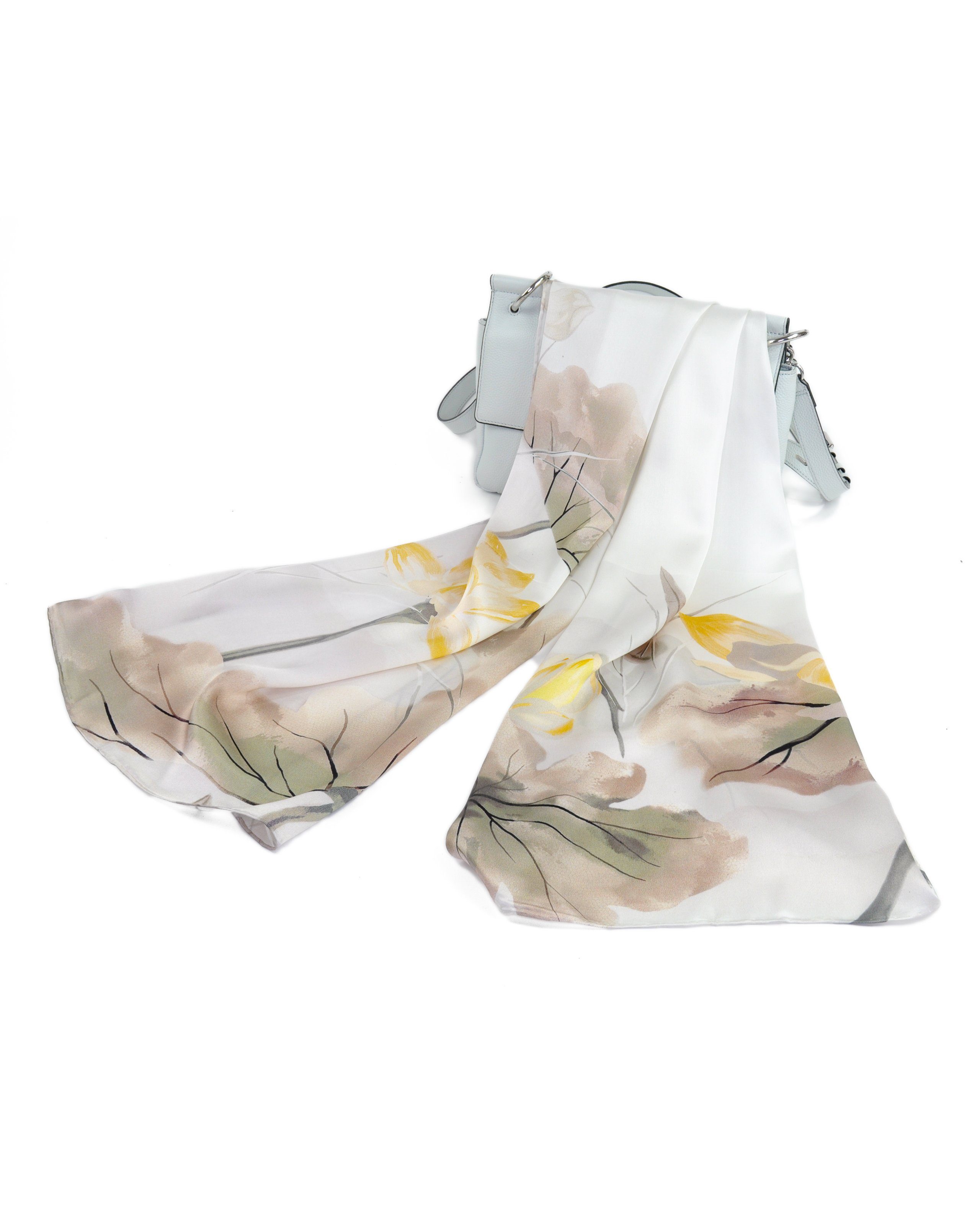 MayTree Seidenschal Lotus beige 55 x 175 cm, leichter Damenschal, alljährig günstig online kaufen