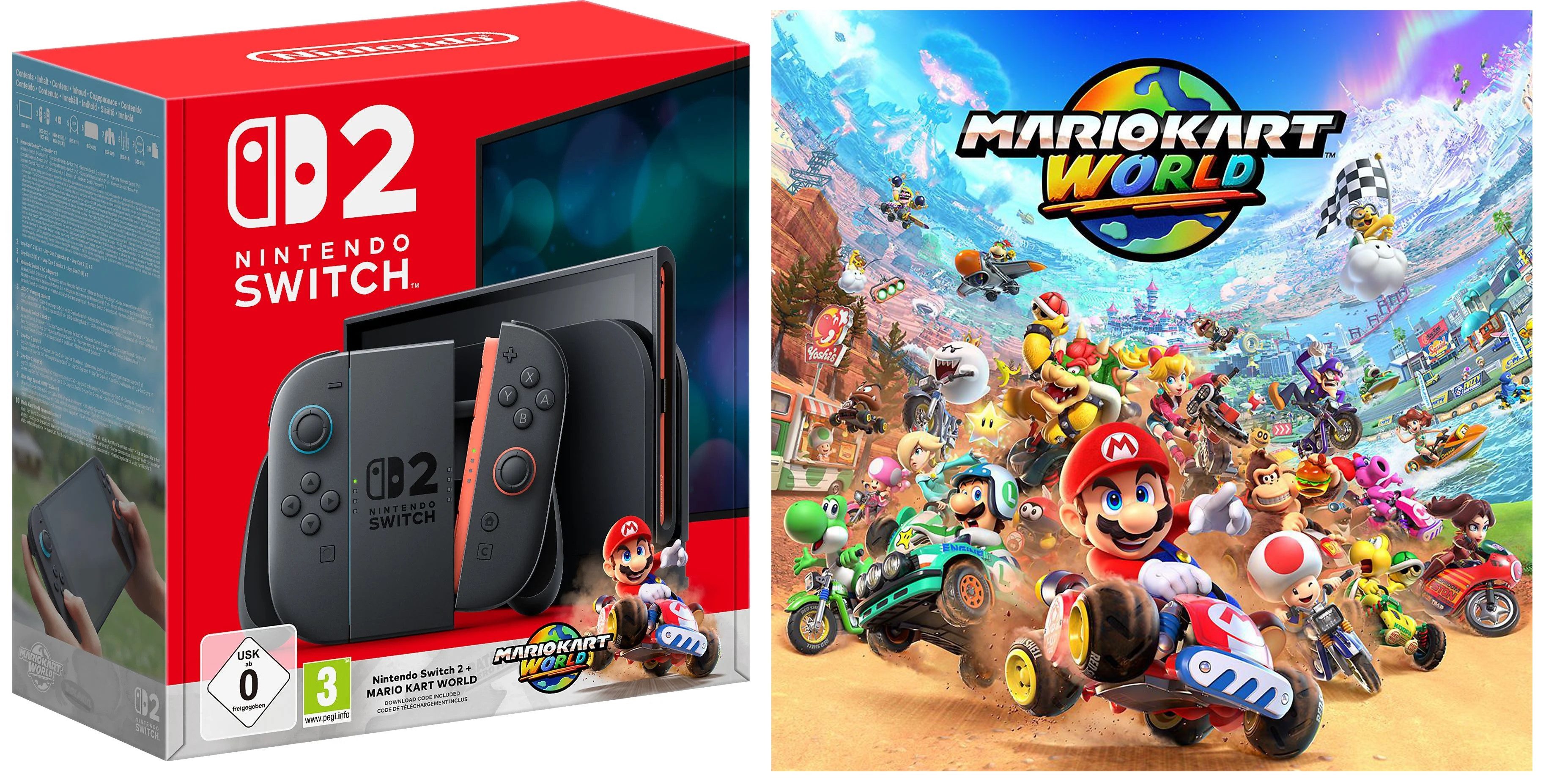 Nintendo Switch 2 Switch 2 Konsole + Mario Kart World Bundle Set