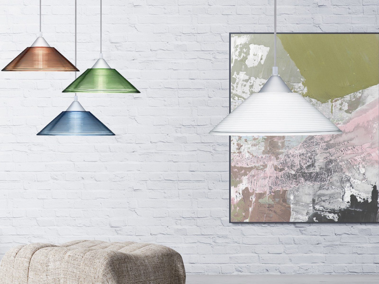 TRIO Leuchten LED Pendelleuchte, LED wechselbar, Warmweiß, Esstisch-lampe modern über Kücheninsel Lampenschirm Glas Weiß, Ø30cm