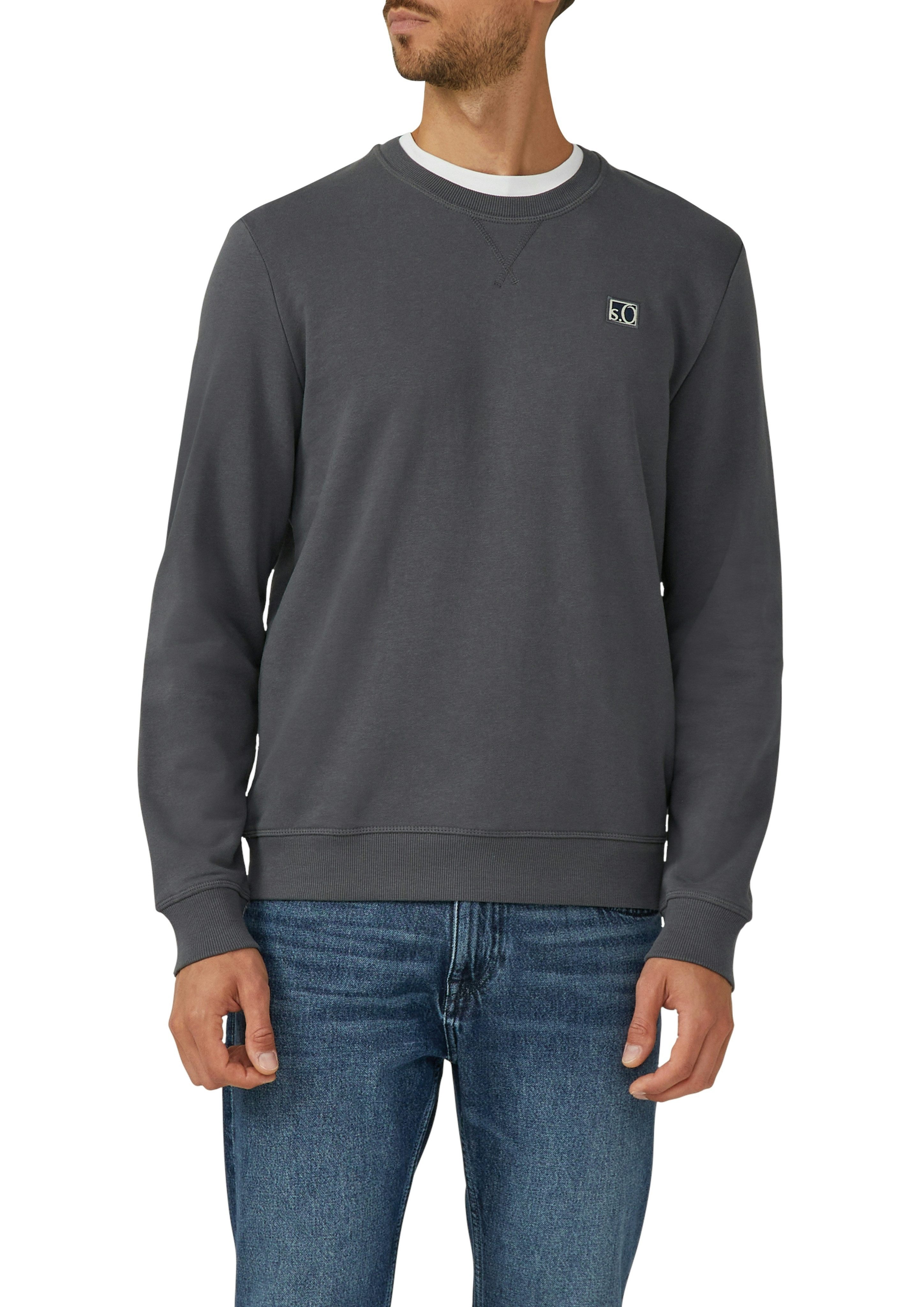 s.Oliver Sweatshirt mit Logo Stickerei