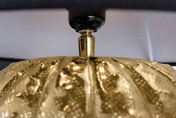 riess-ambiente Tischleuchte ABSTRACT 50cm gold / schwarz, Ein-/Ausschalter, ohne Leuchtmittel, Wohnzimmer · Stoff · Metall · Handmade · Schlafzimmer · Design