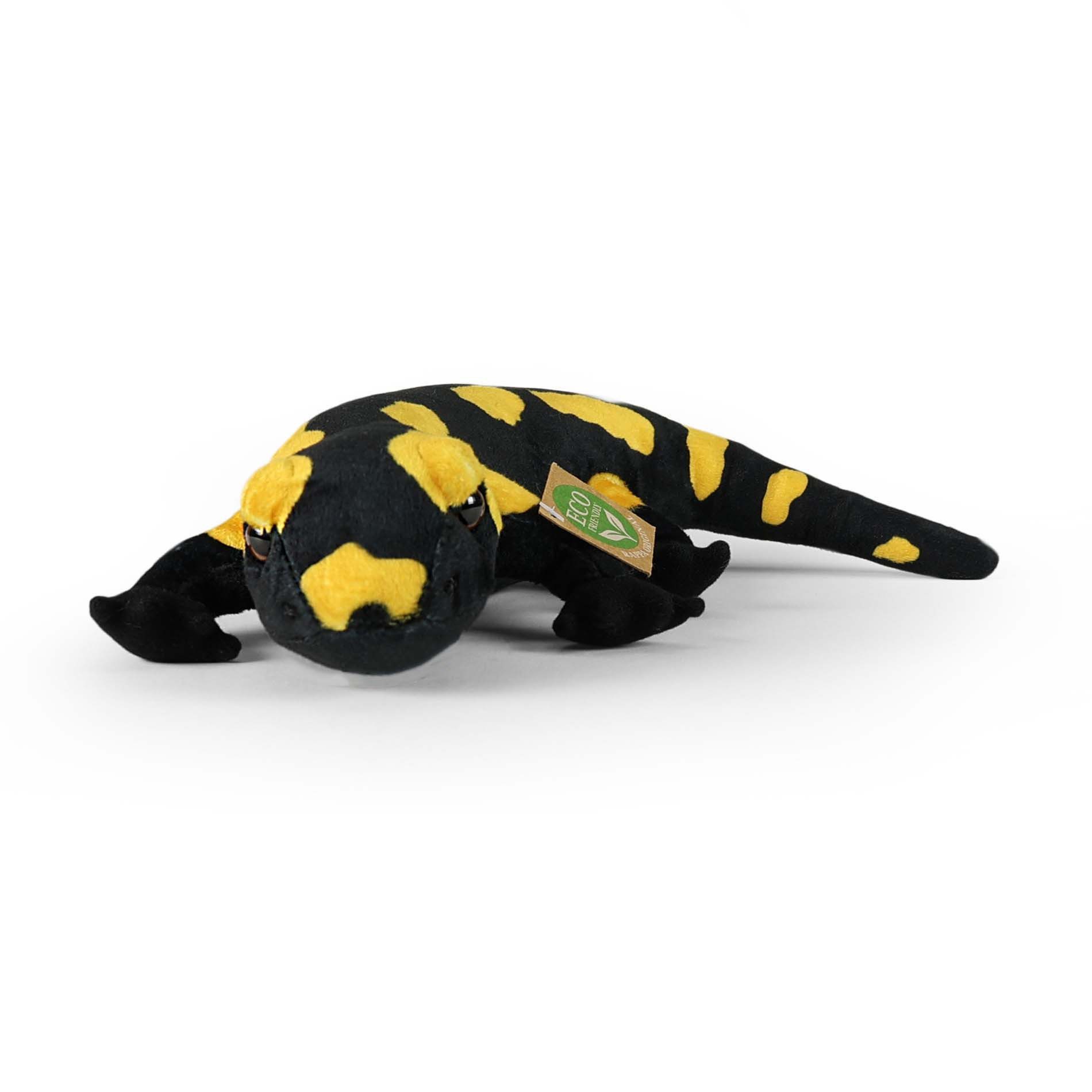 Teddys Rothenburg Kuscheltier Kuscheltier Feuersalamander stehend 31 cm schwarz/gelb Salamander