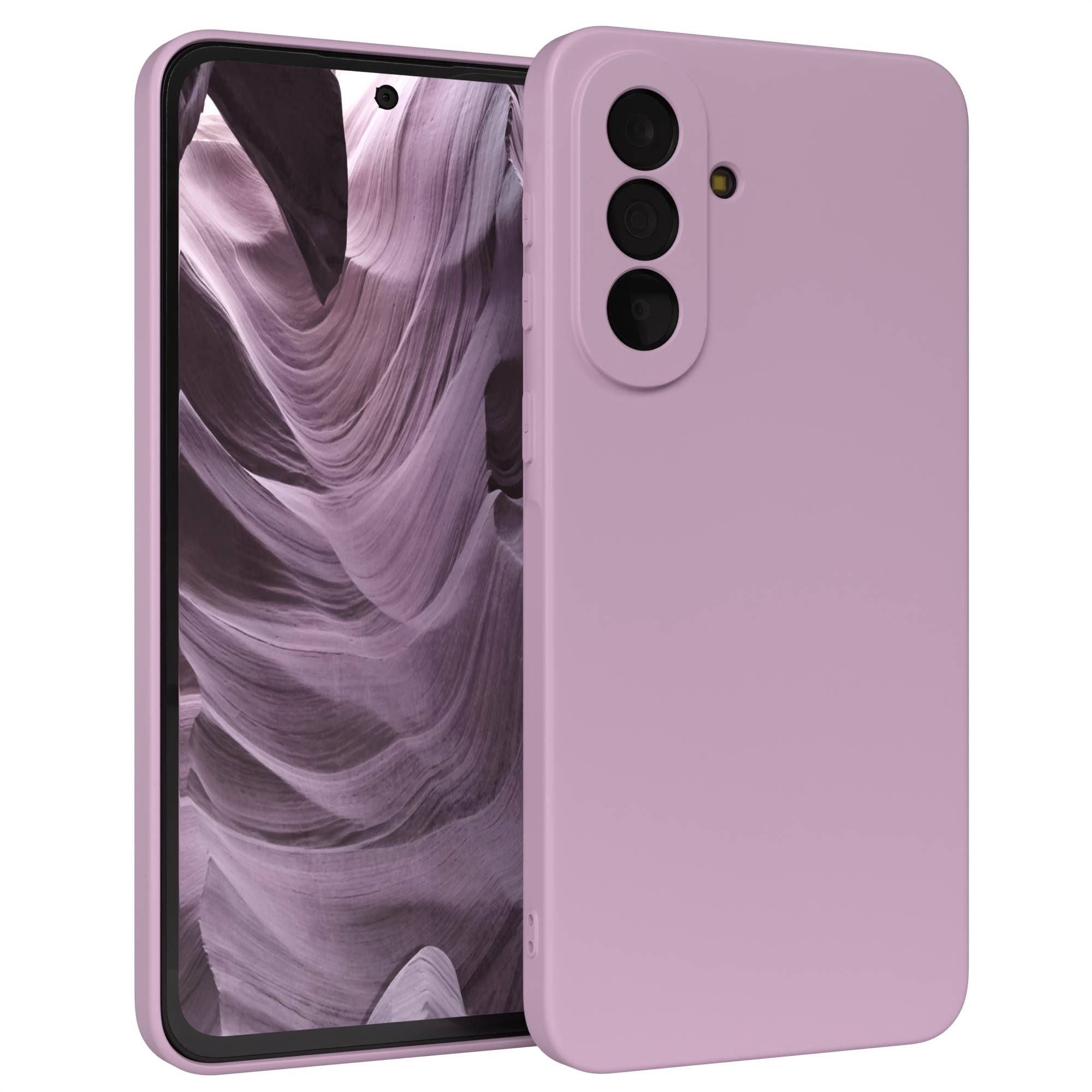 EAZY CASE Handyhülle TPU Hülle für Samsung Galaxy A37 6,7 Zoll, Hülle mit Kameraschutz Handycase Soft Smart Slimcover Lila / Flieder