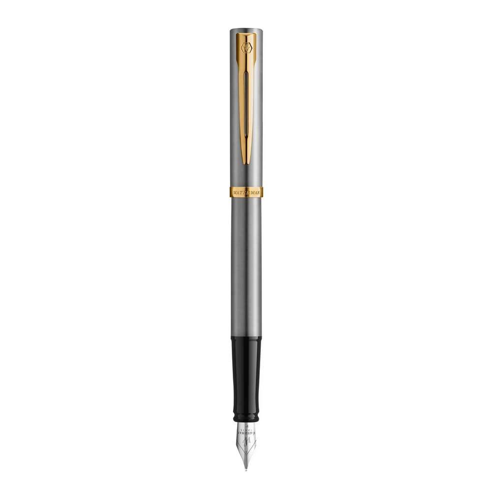 Waterman Füllfederhalter WATERMAN Füllfederhalter IMPRESSION Stainless SteelGT F Blau