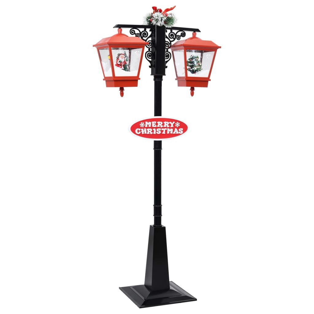Dekoobjekt Weihnachts-Straßenlampe mit Weihnachtsmann 81x40x188 cm PVC
