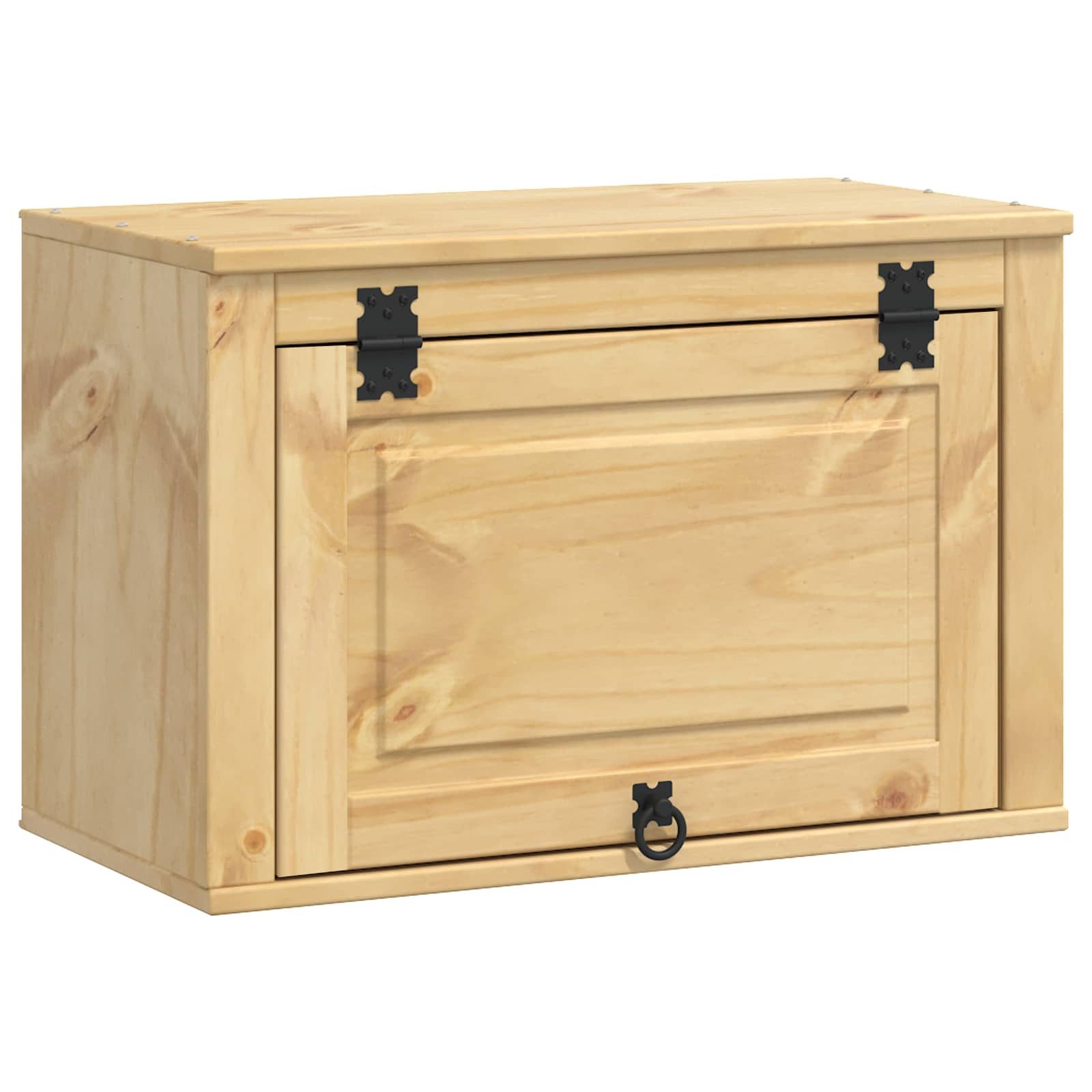 vidaXL Hängeschrank Hängeschrank Schrank mit Speicher Honig 60x32x40 cm Massives Kiefernh