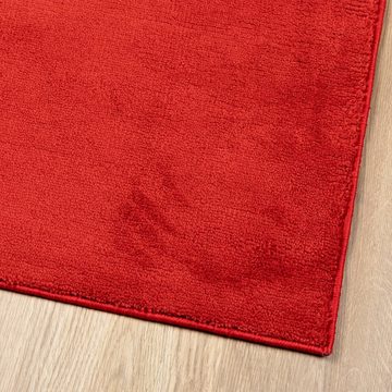 Teppich Teppich OVIEDO Kurzflor Rot 200x200 cm, vidaXL, Quadrat