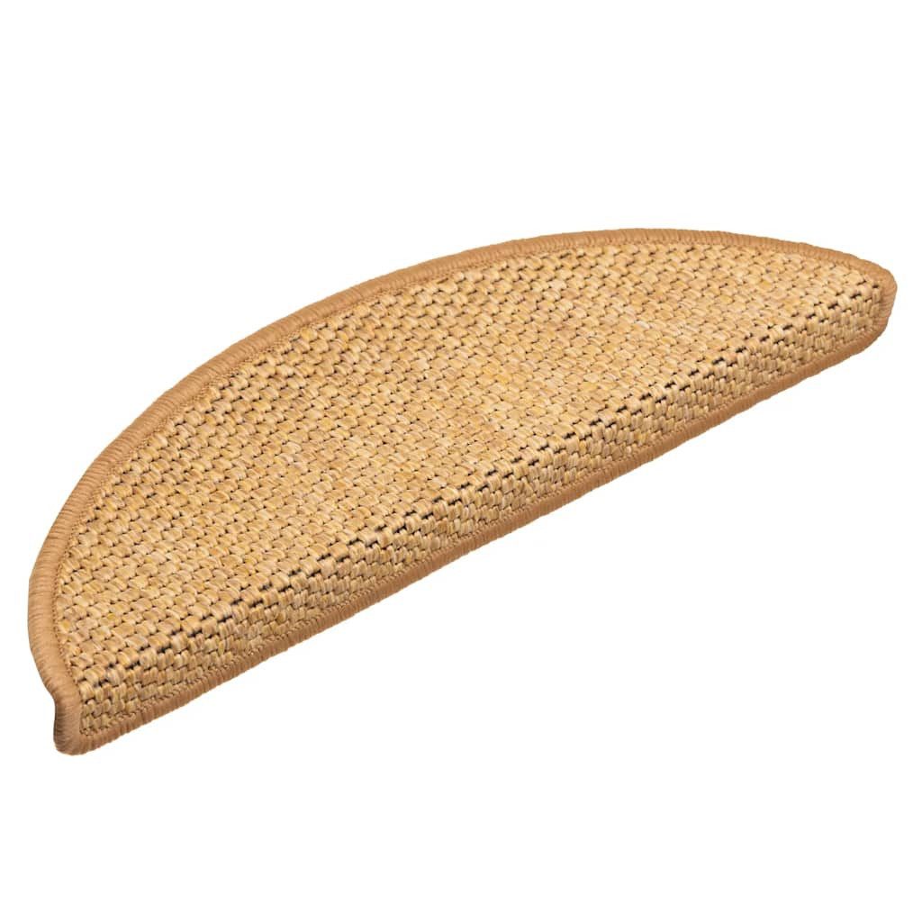 vidaXL Stufenmatte Stufenmatten Selbstklebend Sisal-Optik 30 Stk. 56x17x3 cm Sisal, Höhe: 3 mm