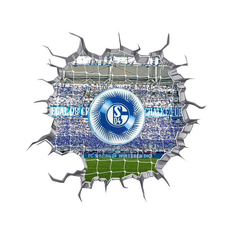 FC Schalke 04 3D-Wandtattoo »FC Schalke 04 LED-Lampe in Ballform mit 3D-Wandtattoo«