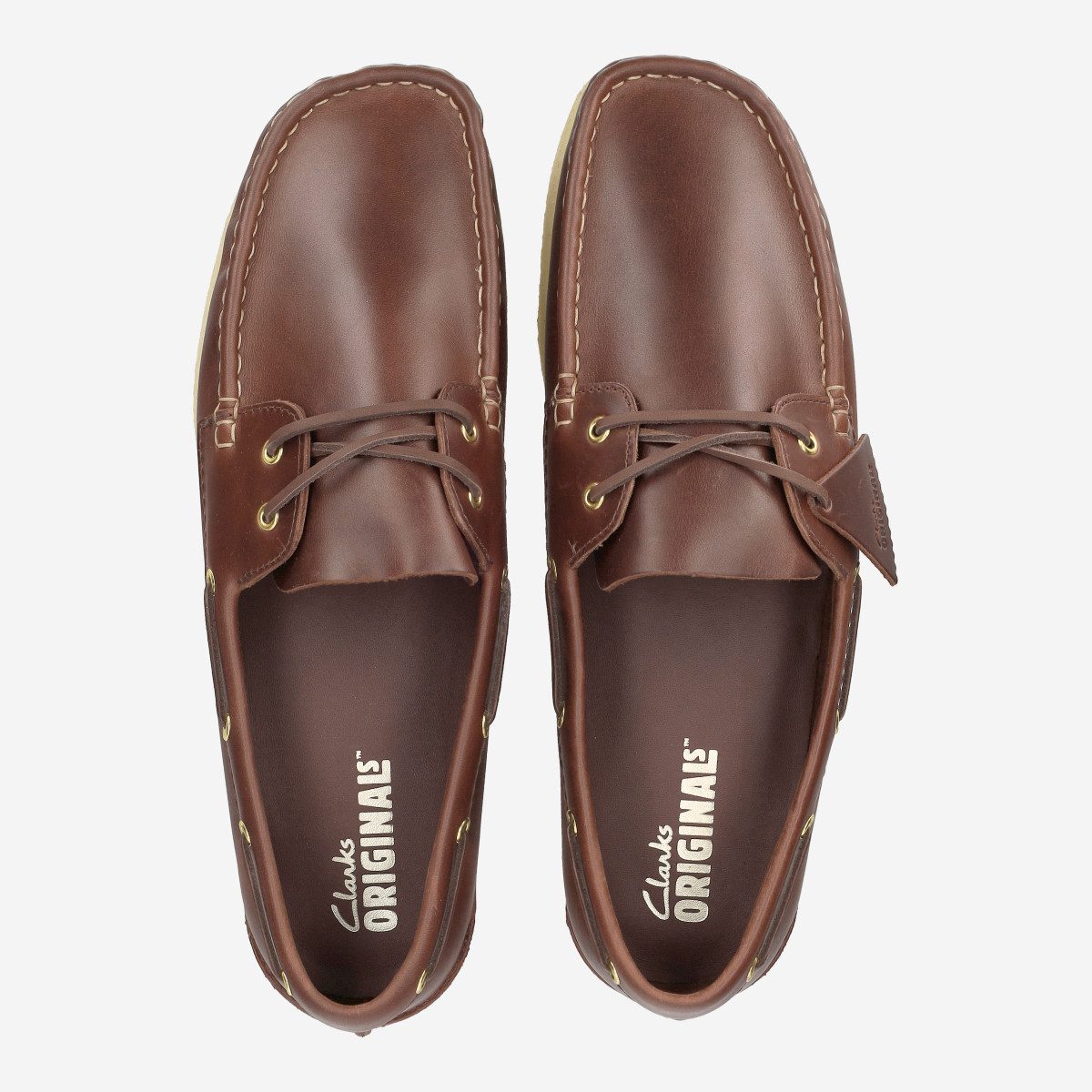 Clarks Clarks Godney Boat 26186503 7, Schnürschuhe, Braun, Herren Schnürschuh