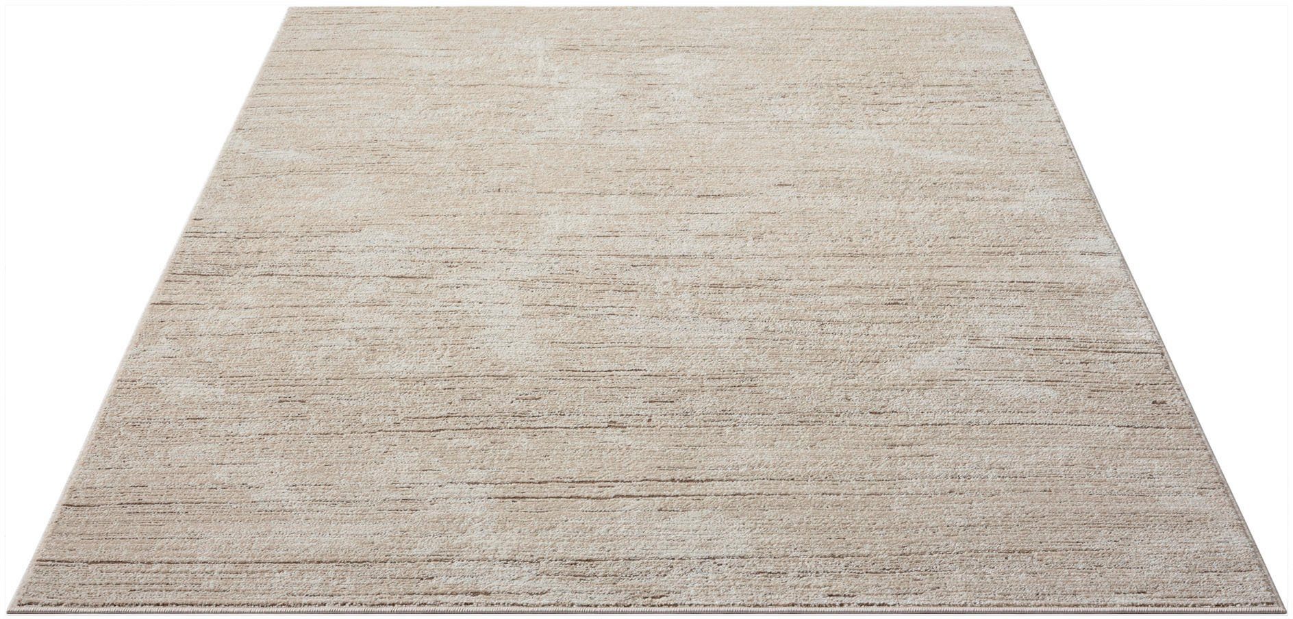 OTTO home Teppich Gael, rechteckig, Höhe: 9 mm, dezenter Glanz, Schrumpf-Garn-Effekt, im Vintage-Look, dichte Qualität