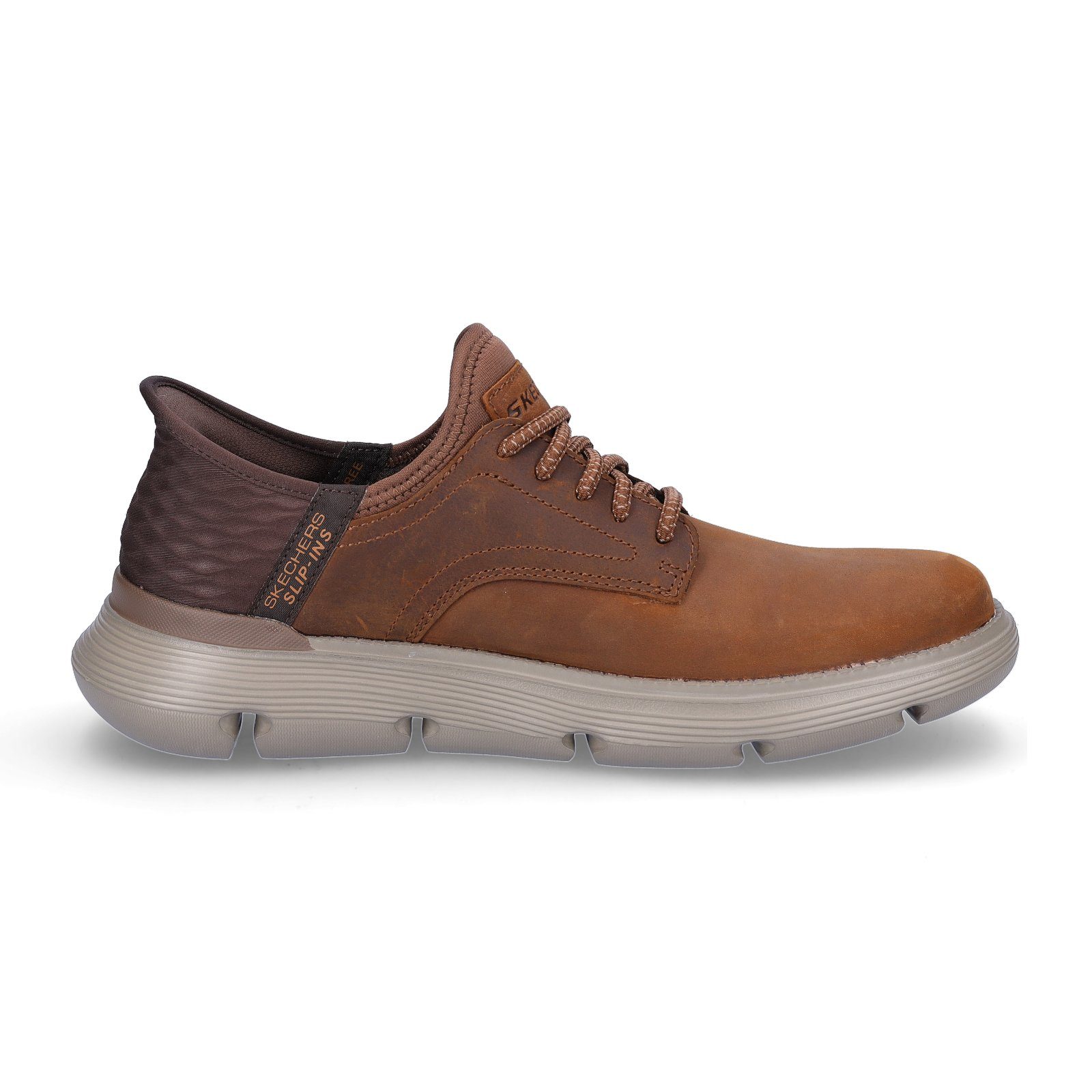 Skechers Skechers Herren Slip-in Sneaker Garza Gervin braun Sneaker – Bild 4 von 5
