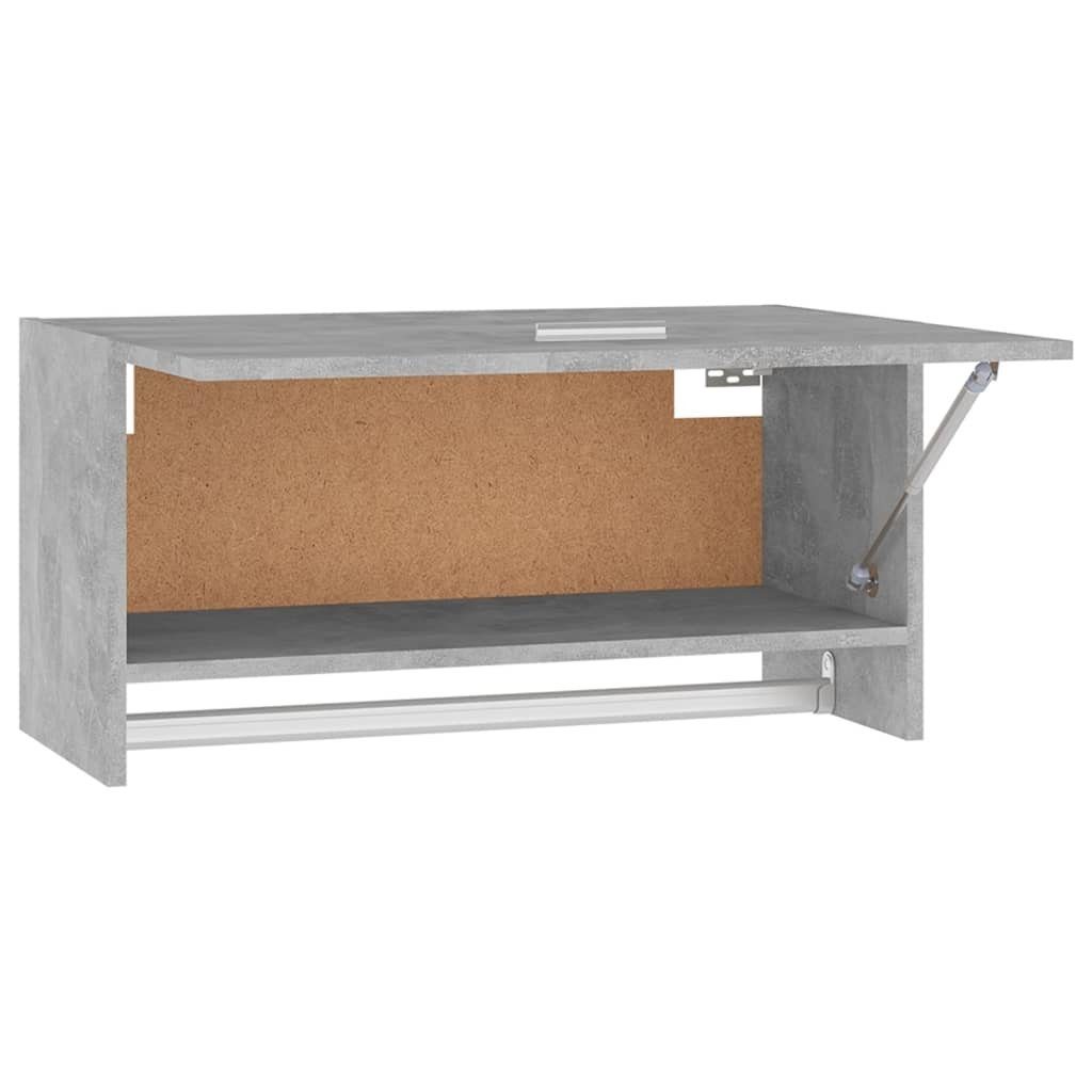 Kleiderschrank Betongrau Kleiderschrank Holzwerkstoff (1-St) 70x32,5x35cm vidaXL