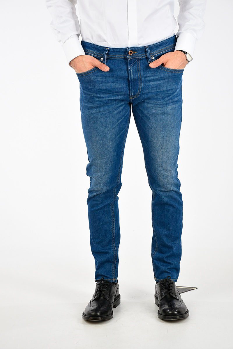 Diesel Slim-fit-Jeans Herren Thommer 084RM Länge: L32 5-Pocket-Style, Blau, Röhrenjeans, Stretch