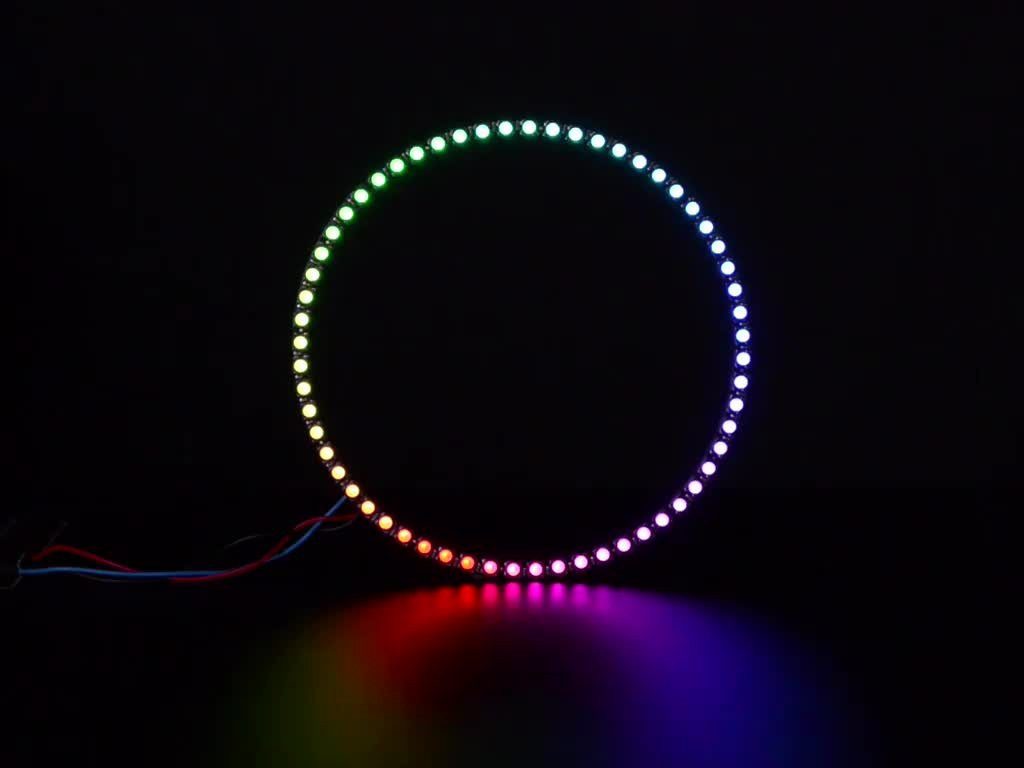 LED-Streifen Adafruit NeoPixel 1/4 60 Ring - 5050 RGBW LED mit integrierten