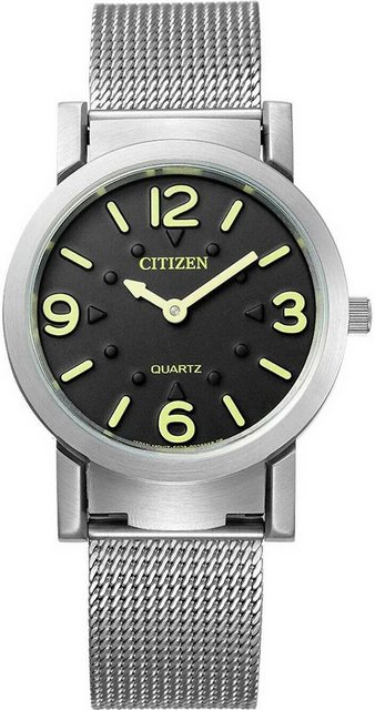 Citizen Quarzuhr »Citizen Hau Elegance (Braille watch) AC2200-55E Herrenarmbanduhr«