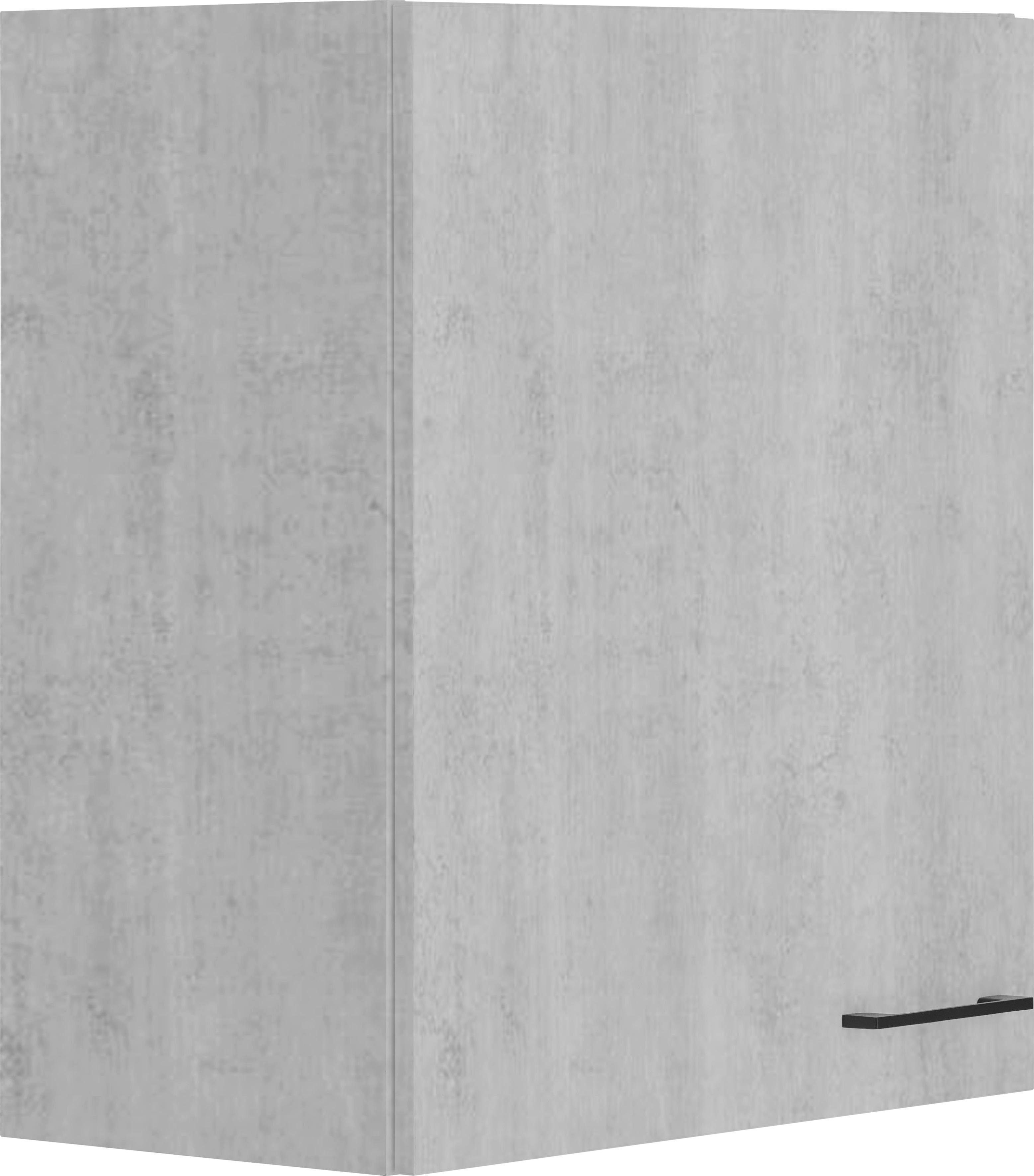 OPTIFIT Hängeschrank Tokio 60 cm breit, mit 1 Tür, mit Metallgriff betonfarben | betonfarben | Hängeschränke