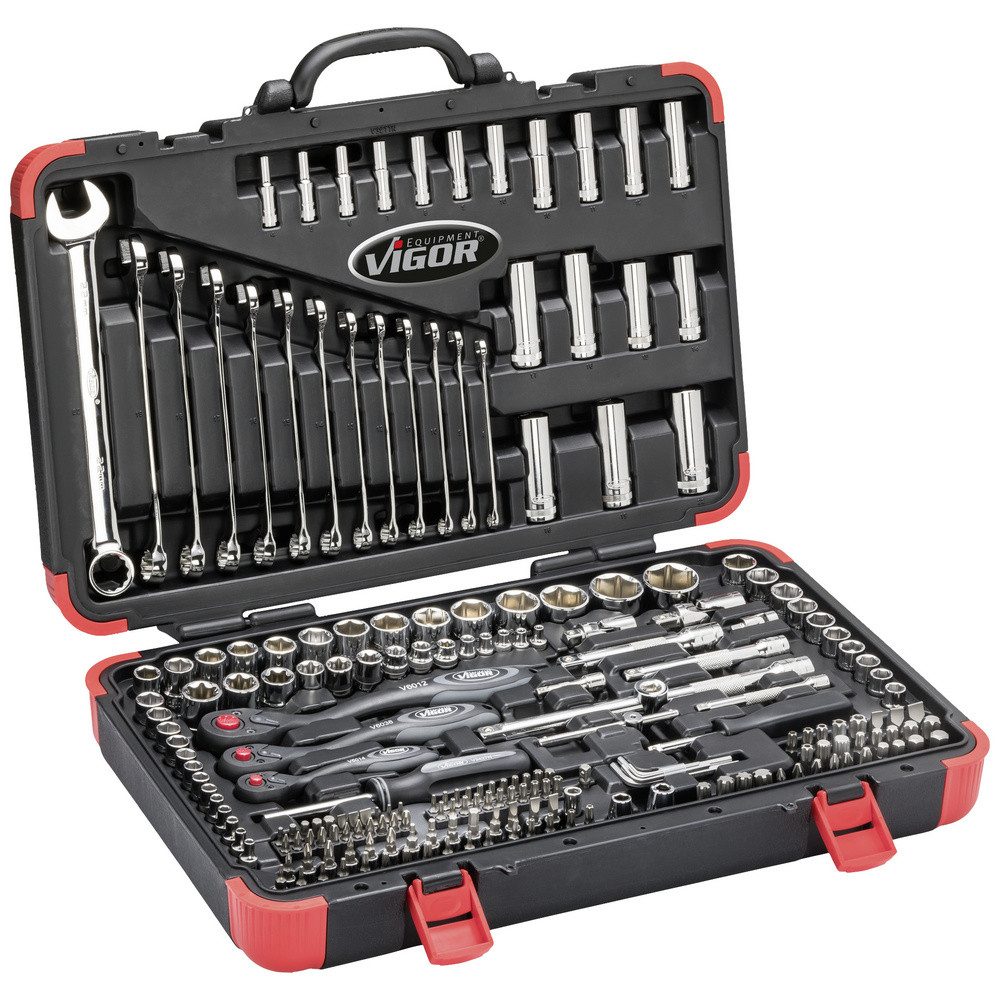 VIGOR Steckschlüssel Vigor V3277N Steckschlüsselsatz 212teilig V3277N
