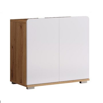 trendteam Waschbeckenunterschrank Ciara Waschbeckenschrank Badunterschrank Badmöbel Eiche Artisan 60x58x34 cm