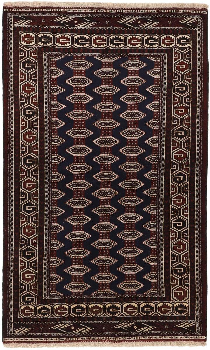 Orientteppich Turkaman 147x243 Handgeknüpfter Orientteppich / Perserteppich, Nain Trading, rechteckig, Höhe: 6 mm