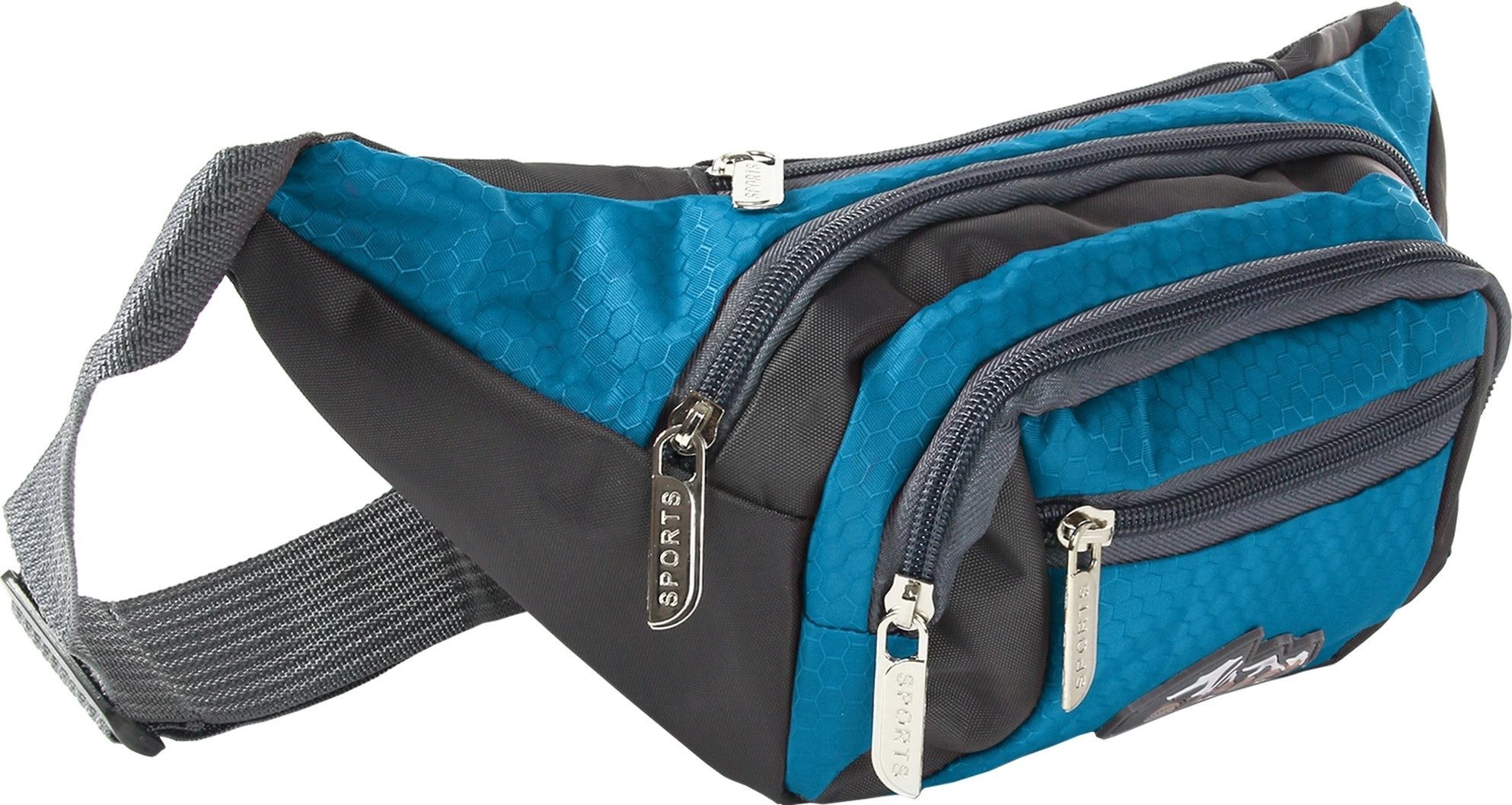BAG STREET Gürteltasche Bag Street Damen Herren Bauchtasche (Gürteltasche), Damen, Herren, Jugend Gürteltasche Nylon, blau ca. 14cm hoch