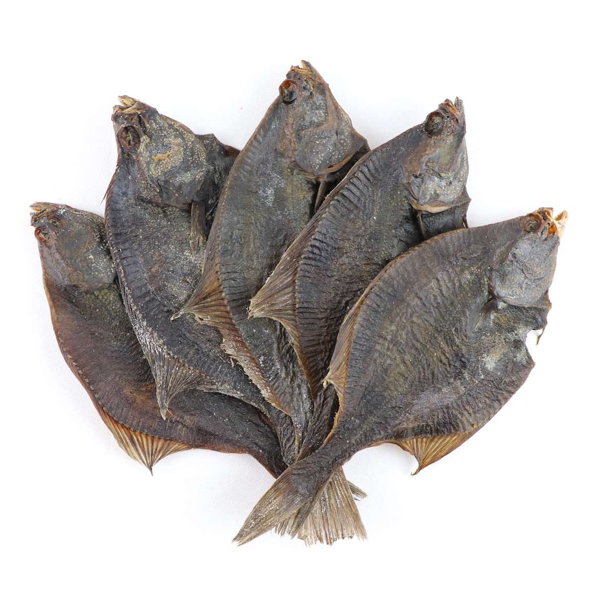 DOGBOSS 100% Natur 5 ganze Flunder 15-30 cm, getrocknet naturbelassen, Ergänzungsfutter für: Hunde, naturbelassen, getreidefrei, ohne Zucker/Salz/Geschmacksverstärker